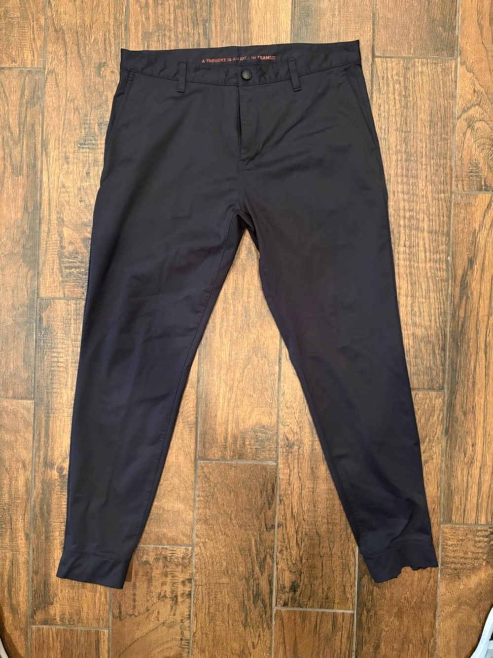 RHONE Men's Black Slim Performance Commuter Joggers